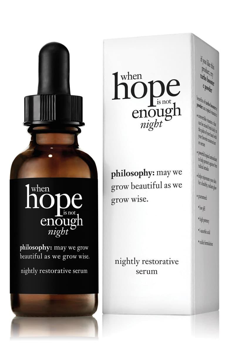 when hope is not enough night nightly restorative serum
