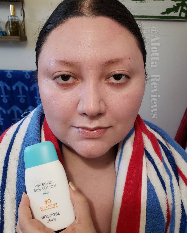 Goongbe Waterful Sun Lotion SPF50+ PA++++ review photo by AlottaxReviews