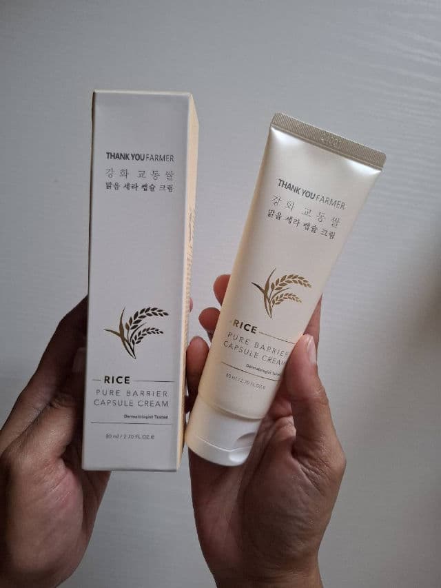 THANK YOU FARMER Rice Pure Barrier Capsule Cream review photo by SanKwa