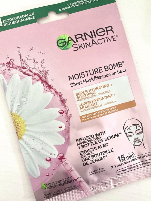 Garnier SkinActive Moisture Bomb Sheet Mask - Soothing review photo by smellysharpie