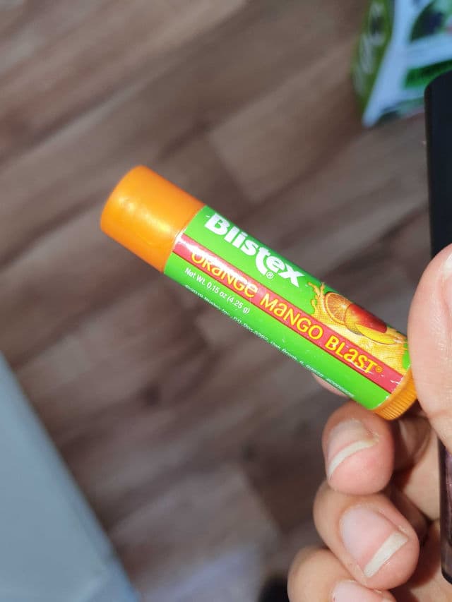 Blistex Orange Mango Blast Lip Balm review photo by marrieberrie