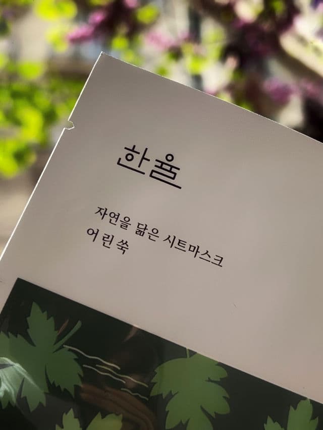 Hanyul Nature In Life Sheet Mask (Pure Artemisia) review photo by MarikoKLove