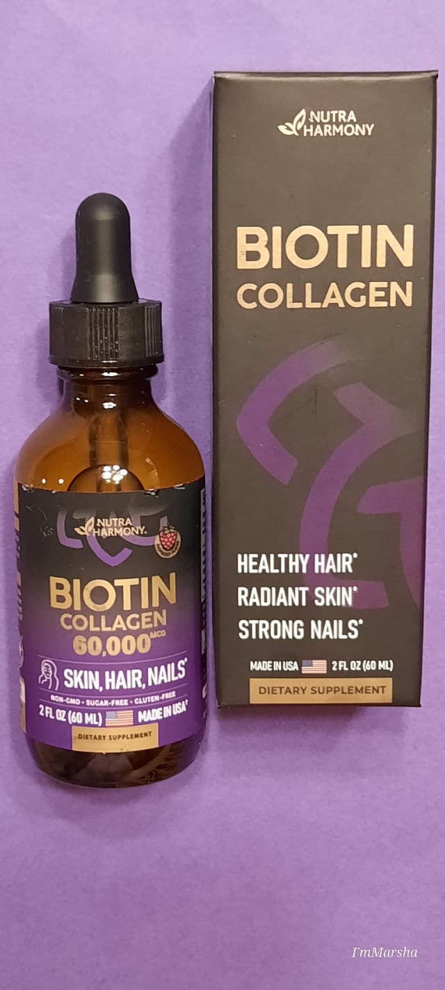 Nutra Harmony Biotin Collagen Drops review photo by Codermary
