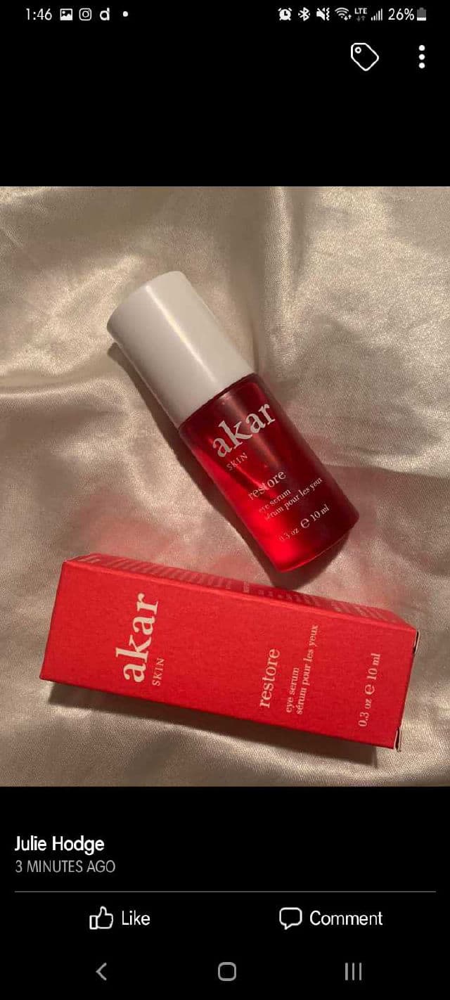 Akar Skin Restore Eye Serum review photo by Caseyh41