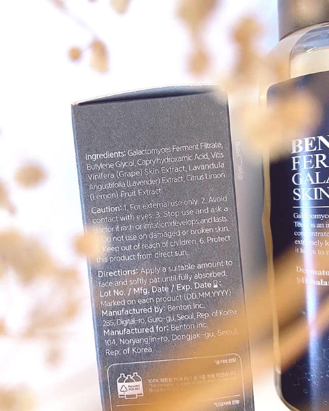 BENTON Fermentation Galactomyces 99 Skin Toner review photo by jacyang