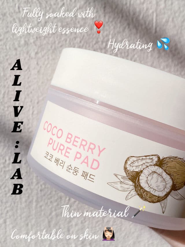 ALIVE:LAB Coco Berry Pure Pad review photo by Kaiiixx
