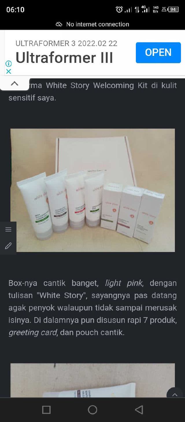 white story Peptide Hyaluronate Vitamin E Eye Cream review photo by ceritaoryza