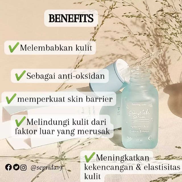 Saturday Looks SkinMate Serum Hyaluronic Acid + Sophora Extract review photo by sepridawati