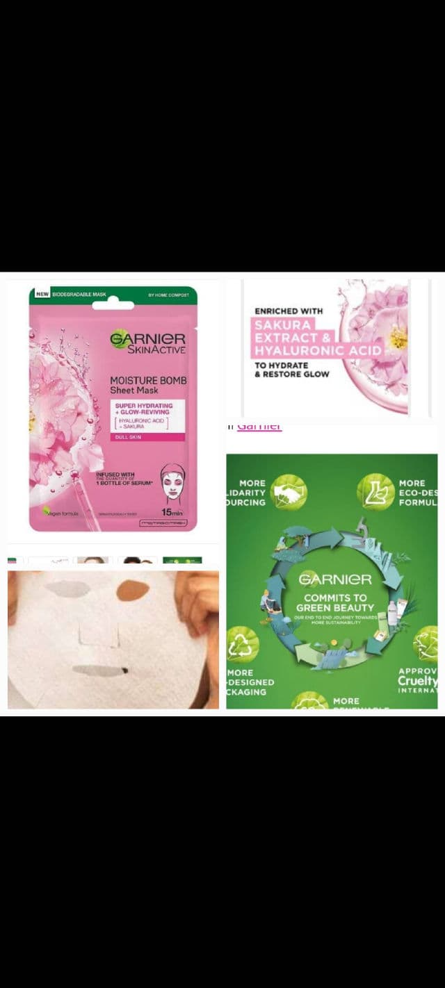 Garnier SkinActive Moisture Bomb Sheet Mask - Soothing review photo by Heggie63