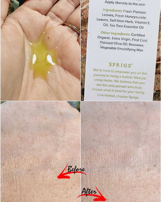 Sprigs Life First Response Cream review photo by Researching4Beauty