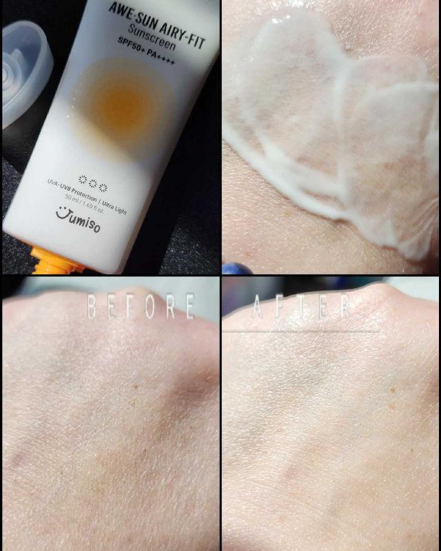 Awe-Sun Airyfit Sunscreen SPF50+ PA ++++  product review