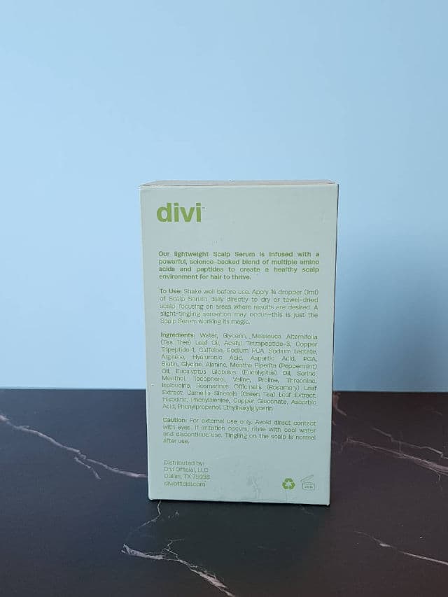Divi Scalp Serum review photo by Researching4Beauty