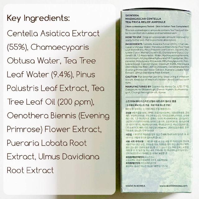 Madagascar Centella Tea-Trica Relief Ampoule product review