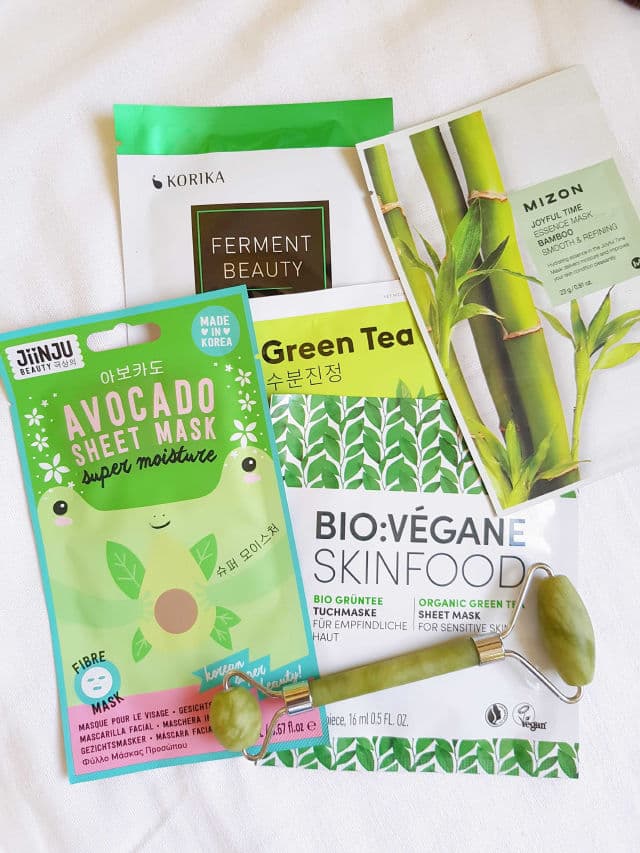 Bio:Vegane Bio Grüntee Sheet Mask Skinfood Green Tea review photo by glowandsunshine