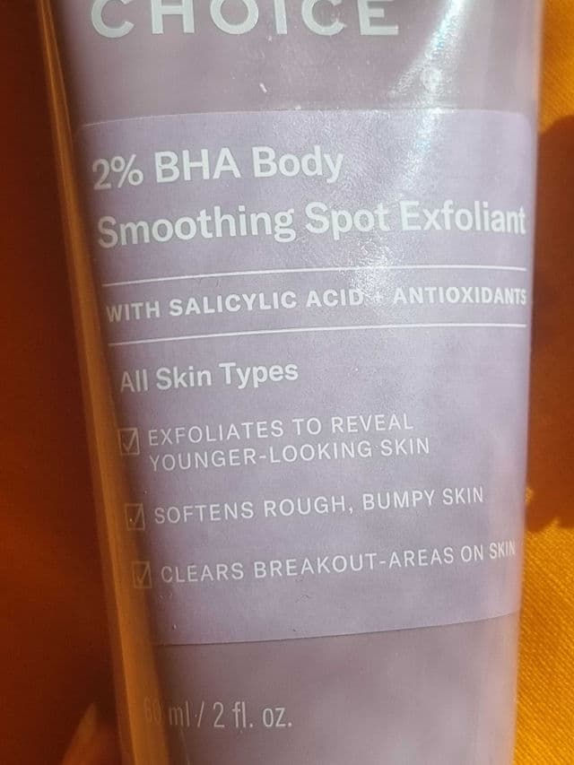 Paula's Choice 2% BHA Body Spot Exfoliant review photo by glowandsunshine