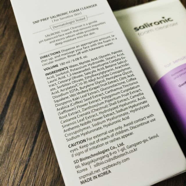 SNP Prep Salironic Foam Cleanser review photo by RubyonWings