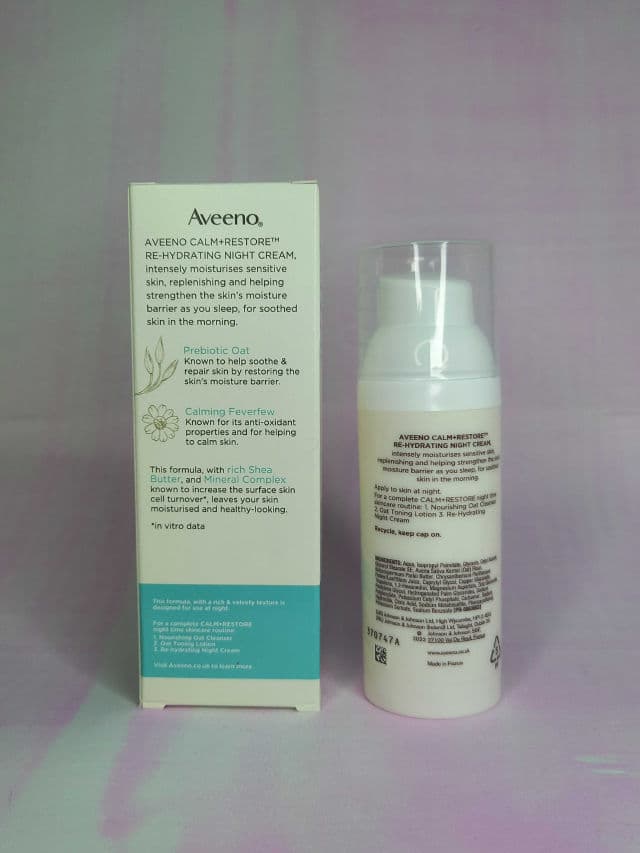 Aveeno Calm+Restore Re-Hydrating Night Cream review photo by Hinarushi