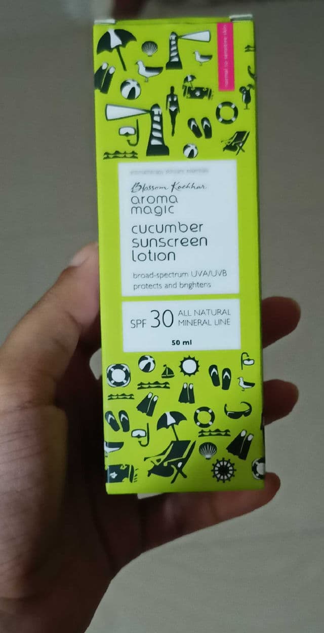 Aroma Magic Cucumber Sunscreen Lotion SPF 30 review photo by SkincareUnni82