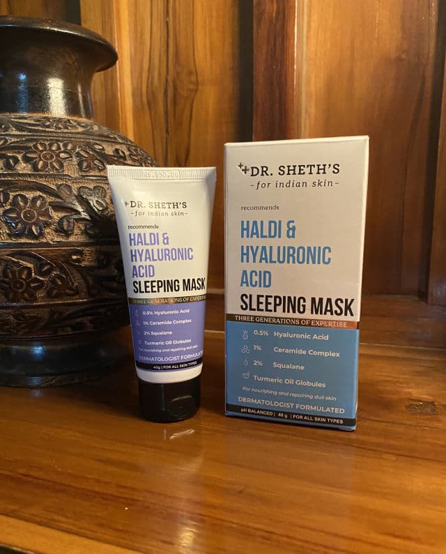 Dr. Sheth's Haldi & Hyaluronic Acid Sleeping Mask review photo by Mess