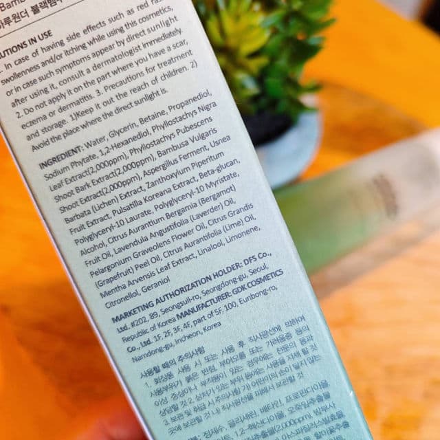 HaruHaru WONDER Black Bamboo Mist review photo by kbeautysandra