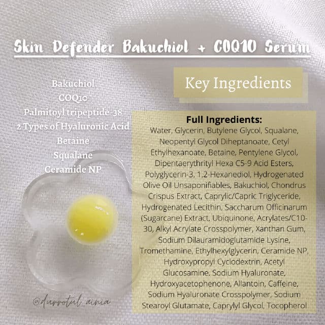 Somethinc Skin Defender Bakuchiol + COQ10 Serum review photo by durrotulainia