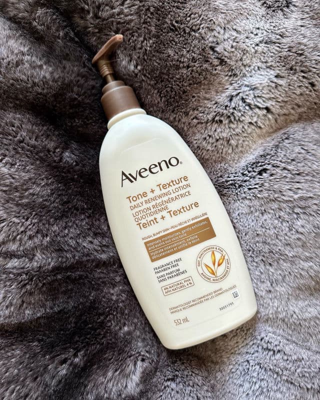 Aveeno Tone + Texture Daily Renewing Body Lotion review photo by rawreviewsca