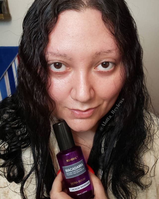 Kundal Macadamia Damage Care Solution Premium Hair Essential Oil - Baby Powder review photo by AlottaxReviews