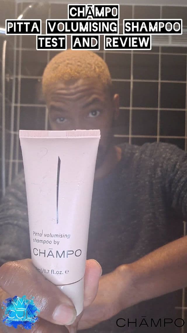 Champo Haircare Pitta Volumising Shampoo review photo by CHASEJLONDON