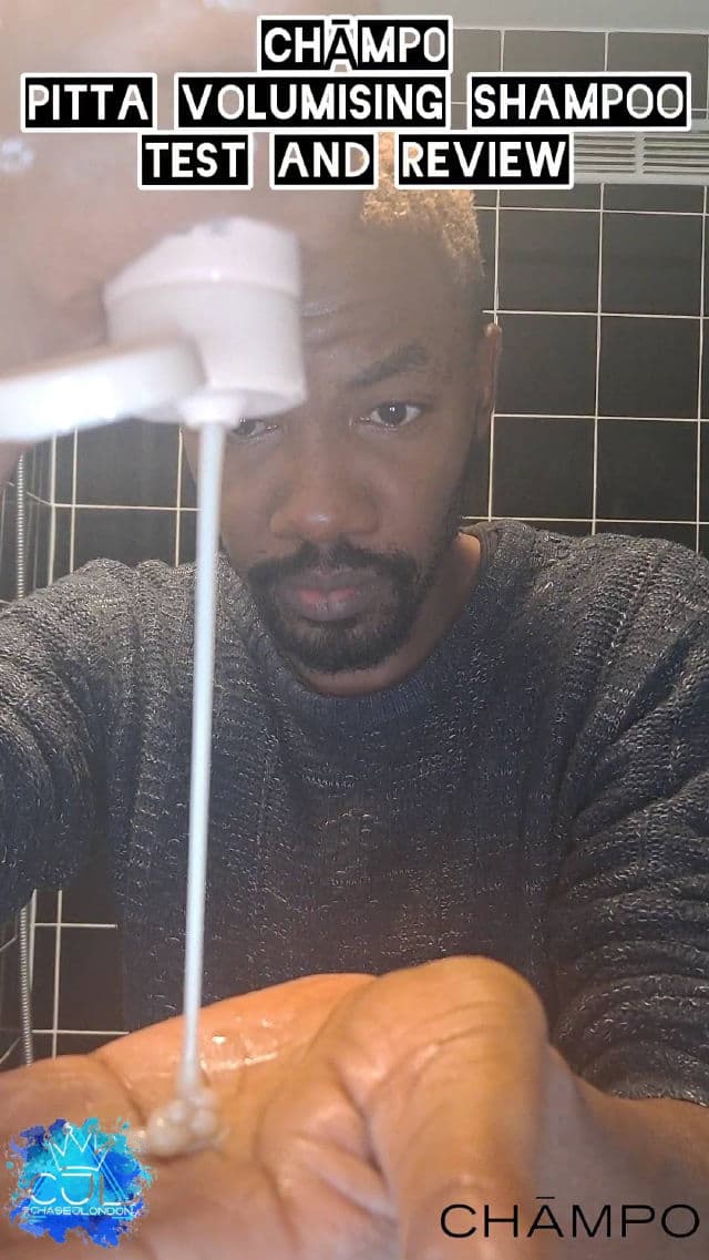 Champo Haircare Pitta Volumising Shampoo review photo by CHASEJLONDON