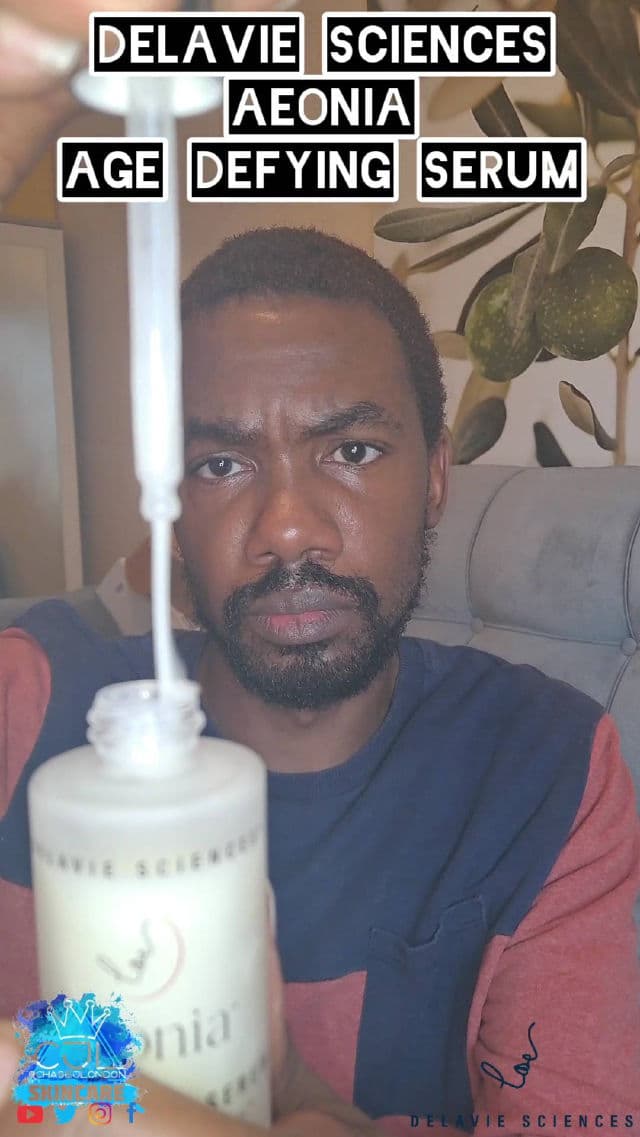 Delavie Sciences Aeonia Age Defying Serum review photo by CHASEJLONDON