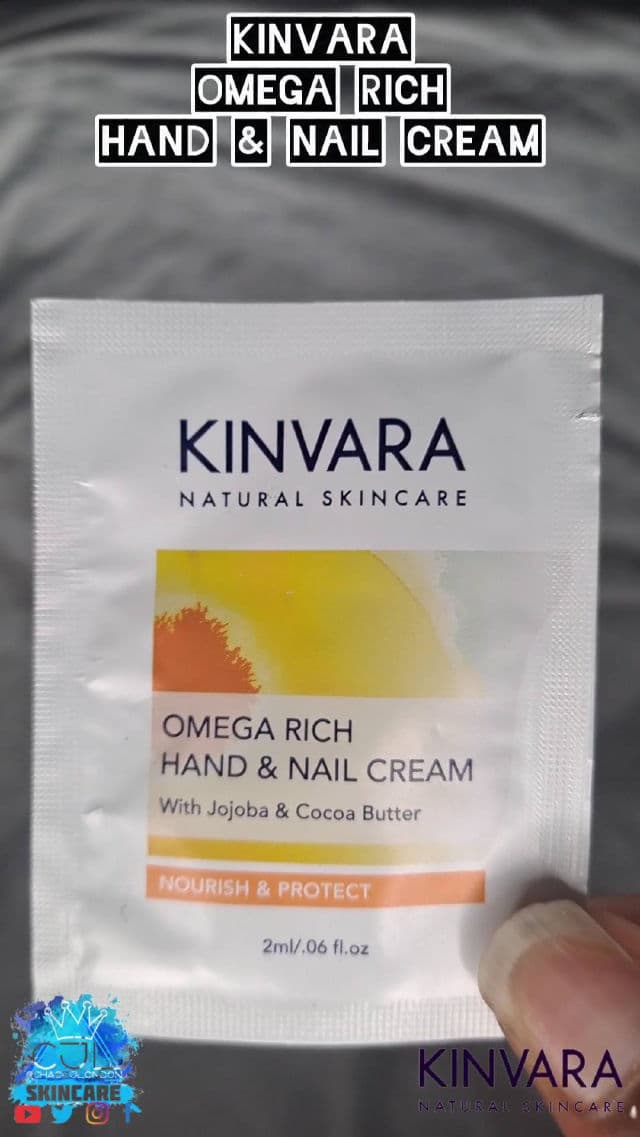 Kinvara Natural Omega Rich Hand & Nail Cream review photo by CHASEJLONDON