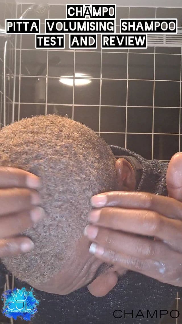 Champo Haircare Pitta Volumising Shampoo review photo by CHASEJLONDON