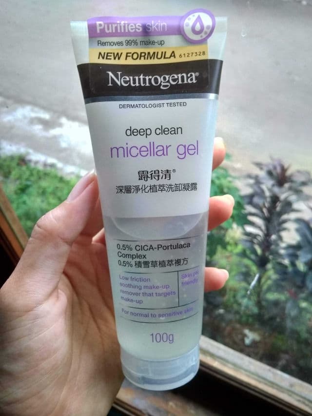 Neutrogena Deep Clean Micellar Gel Cleanser review photo by jihannr