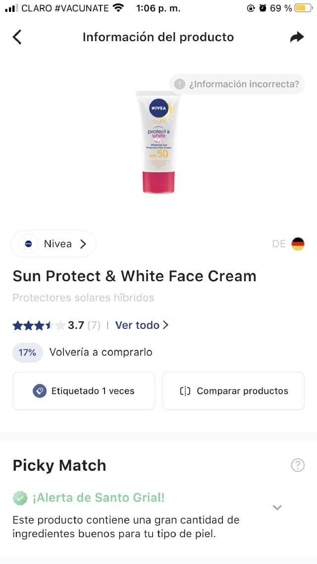 Nivea Sun Protector Solar Facial Toque Seco review photo by Anyelica87