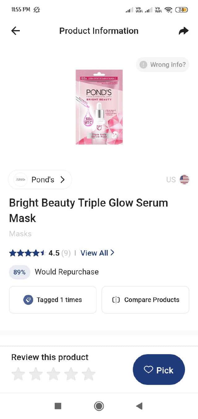 Pond's Bright Beauty Triple Glow Serum Mask review photo by lolitain
