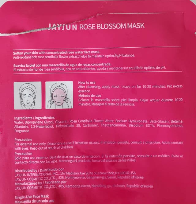 Jayjun Rose Blossom Mask review photo by OreLu