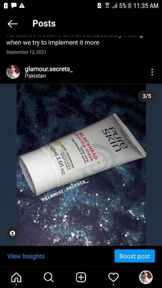 Oriflame Pure Skin Blackhead Clearing Mask review photo by Bismarehan