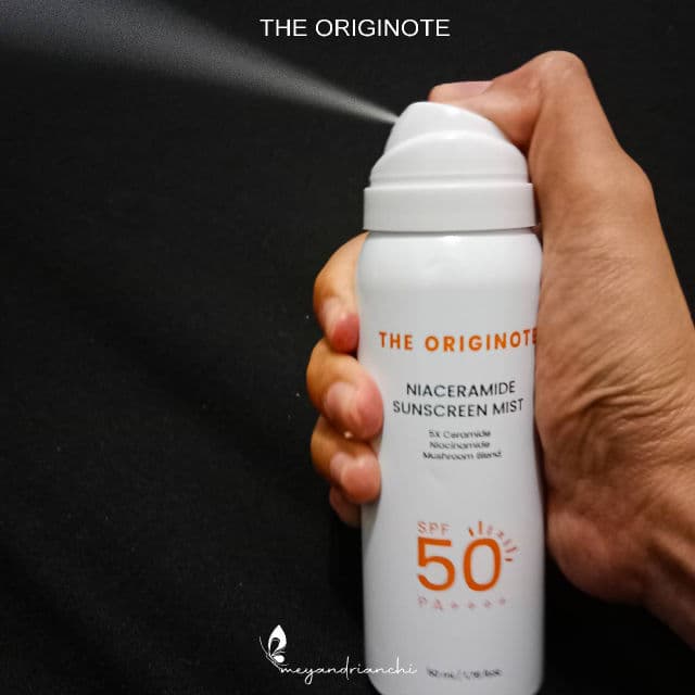 The Originote Niaceramide Sunscreen Mist SPF50 PA++++ review photo by meyandrianchi