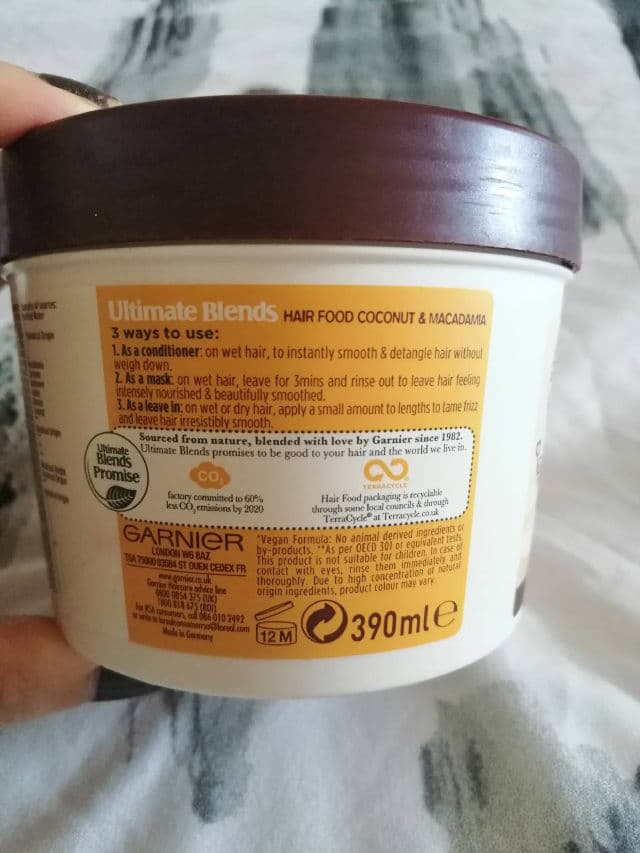 Garnier Fructis Macadamia Hair Food Smoothing Mask review photo by ViviLK