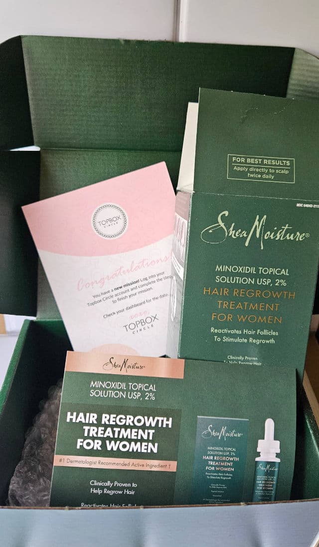 SheaMoisture Minoxidil 2% Hair Treatment Solution review photo by vgoodwin93