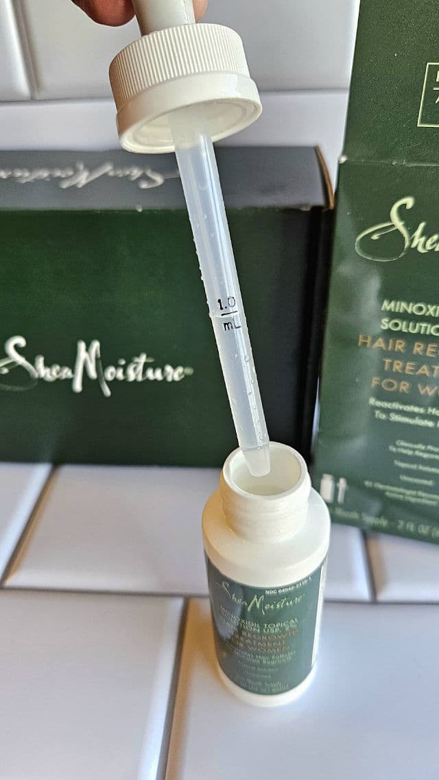 SheaMoisture Minoxidil 2% Hair Treatment Solution review photo by vgoodwin93