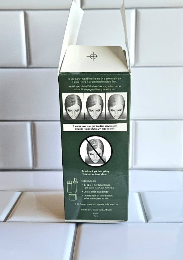 SheaMoisture Minoxidil 2% Hair Treatment Solution review photo by vgoodwin93