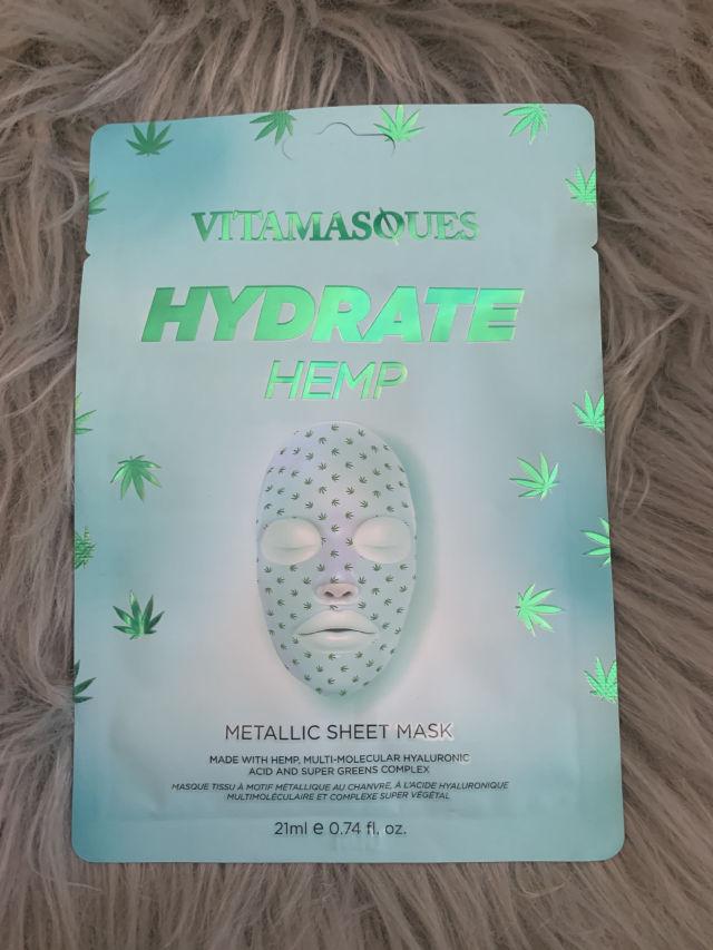 Hydrate Hemp Metallic Face Sheet Mask product review