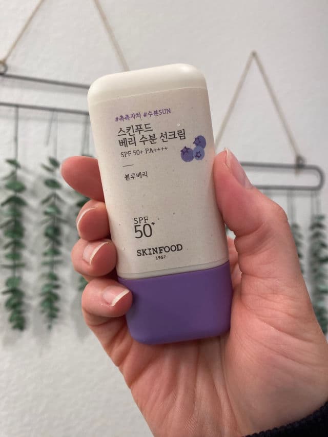 SKINFOOD Berry Moisturizing Sun Cream SPF50+ PA++++ review photo by DanielleSkin27