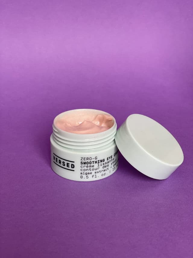 Versed Zero-G Smoothing Eye Cream review photo by saschaskincare