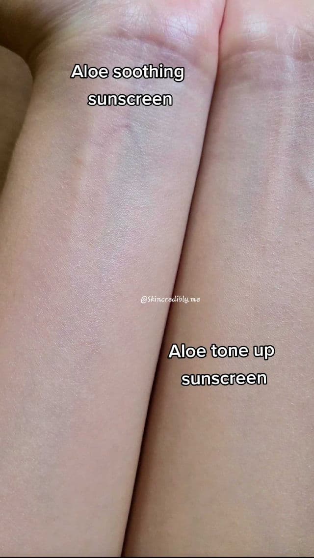 COSRX Aloe 54.2 Aqua Tone-up Sunscreen SPF50+ PA++++ review photo by SkincrediblyMe