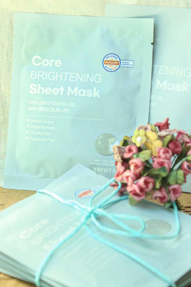 Core Brightening Sheet Mask with Niacinamide 5% product review