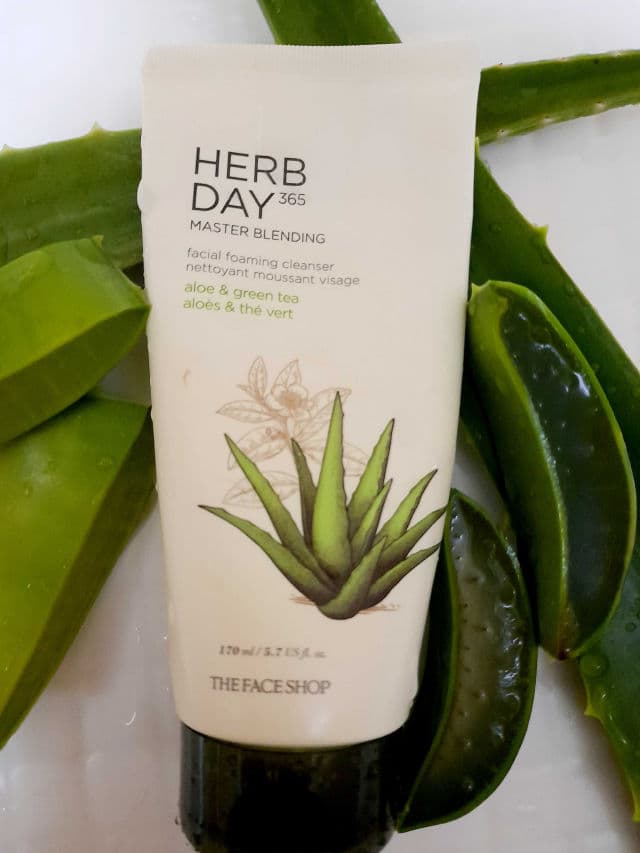 THE FACE SHOP Herb Day 365 Master Blending Foaming Cleanser Aloe & Green Tea review photo by Chinggy