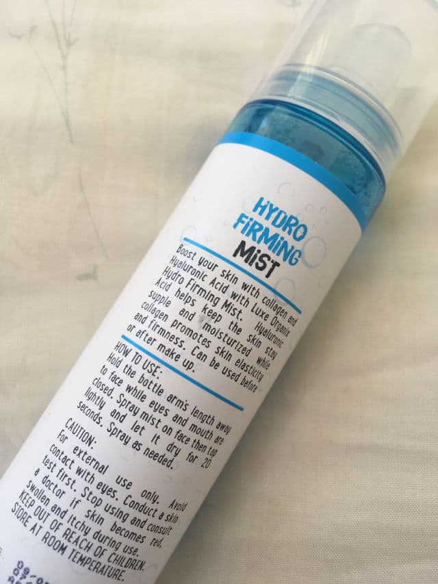 Luxe Organix Hydro Firming Mist with Collagen & Hyaluronic Acid review photo by Alleyson