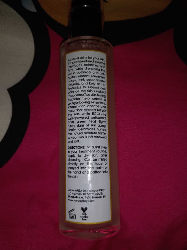 Sunday Riley Pink Drink Firming Resurfacing Essence review photo by DiscoveringDaily